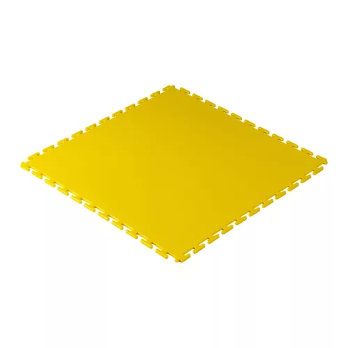 JBM Műhelypadló burkolólap PVC-ből, sárga, 500 × 500 × 6 mm, 15 t/m² felületi terhelhetőség (55048)