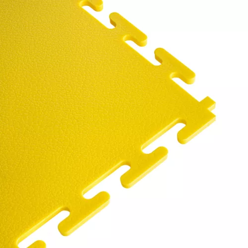 JBM Műhelypadló burkolólap PVC-ből, sárga, 500 × 500 × 6 mm, 15 t/m² felületi terhelhetőség (55048)