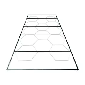   JBM Hatszög LED mennyezeti világítás szett műhelybe 615 W, 83 640 lm, 2430 × 4835 mm (SERIE618)