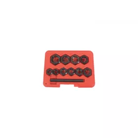   KROFtools Sérült csavar kiszedő készlet, 3/8", 9-19mm, 11 részes (K-0515)
