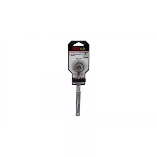 KROFtools Racsnis hajtókar 1/4”, fogaskerék nélküli mechanikával, gyorskioldóval (1132)