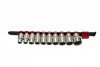 KROFtools Dugókulcskészlet tartósínen 1/2”, 10–22 mm,  10 részes, 12 szögü  (1234)