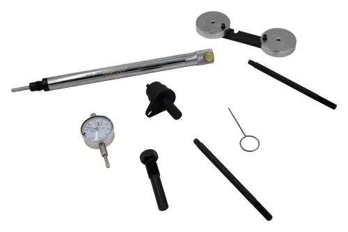 KROFtools VAG FSI/TSI/TFSI vezérlésrögzítő készlet 1.2 / 1.4 / 1.6 benzinmotorokhoz, indikátorórával (1697)