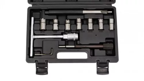 KROFtools Injektorülék tisztító maró készlet 11 részes, 15–20 mm marófejekkel (1920)