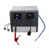 KROFtools Kombinált pneumatikus tömlő levegő- és elektromos kábeldob készlet (2075)