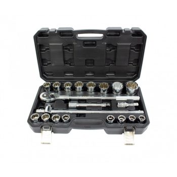   KROFtools 21 részes 3/4" dugókulcs készlet, 19-50mm (2122)