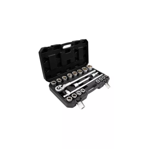 KROFtools Hatlapfejű dugókulcs készlet 3/4"-os , 21 darabos 19-50 mm (2123)