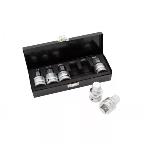 KROFtools Imbusz bitfej készlet 3/4”, H14–H23, 60 mm, 6 részes (2126)