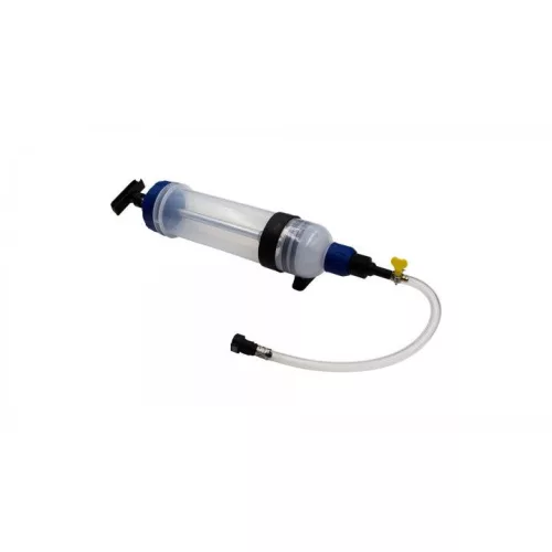 KROFtools Üzemanyag-leszívó és légtelenítő fecskendő 1500 cm³, PSA és Opel adapterekkel (3234)
