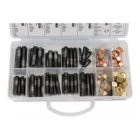   KROFtools Tőcsavar és anya készlet autóipari csonkokhoz, M8/M10, 100 részes (4403)