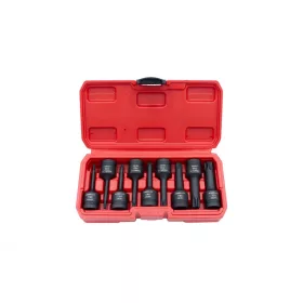   KROFtools gépi kulcskészlet TORX T20-T70 9 db-os 1/2" csatlakozás (6098)