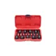KROFtools Torx gépi dugókulcs készlet1/2”, T20–T70, 9 részes (6098)