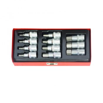   KROFtools 11 részes 1/2" imbusz bitfej készlet, 4-19mm (6099)