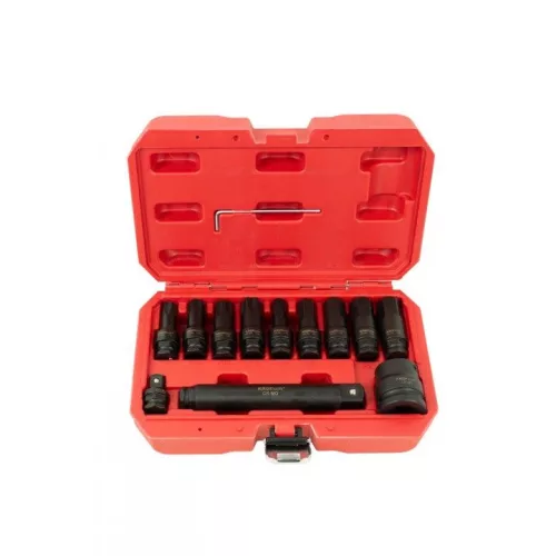 KROFtools Pneumatikus gépi ütve bit készlet 3/4"-os  12 részes  (6159)