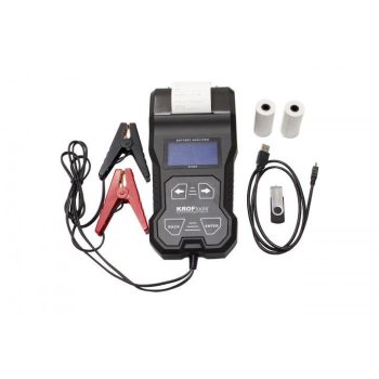   KROFtools Digitális akkumulátorellenőrző műszer beépített nyomtatóval. (6164)