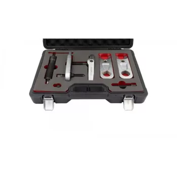   KROFtools Hidraulikus gömbfej kinyomó készlet, 30/34/40 mm (Hidraulikus gömbcsukló lehúzó készlet) (6321)