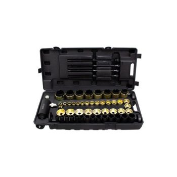   KROFtools Hidraulikus csapágy- és szilent ki-be szerelő készlet, 63 részes (6329)