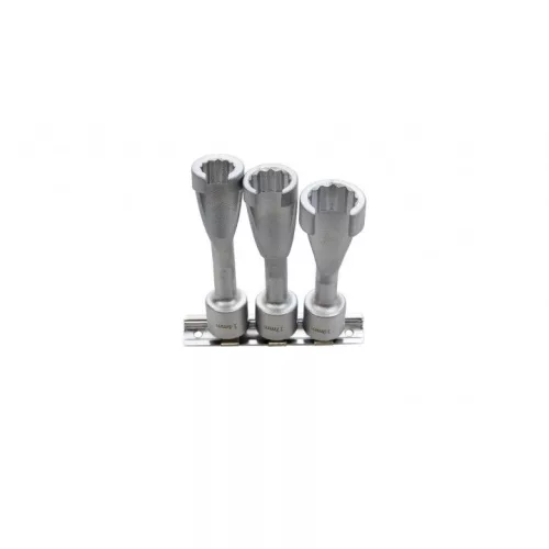 KROFtools Porlasztó- és injektorkulcs készlet 14, 17 és 19 mm, 3 részes (6825)