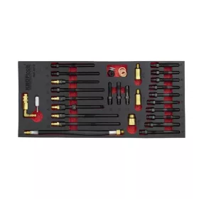   KROFtools Adapterkészlet kompresszió- és nyomásveszteség-mérőhöz.  30 RÉSZES (8113)