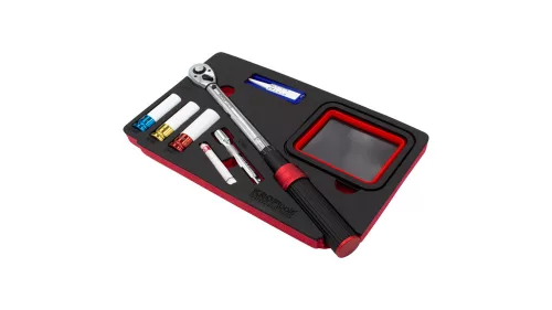 KROFtools PROFI NYOMATÉKKULCS KÉSZLET TARTOZÉKOKKAL, 8 RÉSZES, 1/2"  20-120 Nm, szivacs szerszámtálca (K-8367)