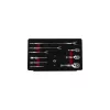 KROFtools Rövid racsnis hajtókar készlet 12 részes, 1/4”, 3/8” és 1/2” tartozékokkal (8368)