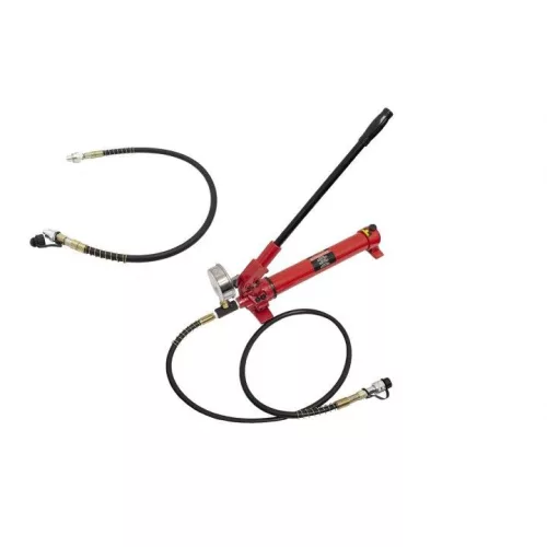 KROFtools Kézi hidraulikus pumpa nyomásmérő órával  (8457)