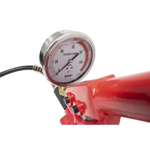 KROFtools Kézi hidraulikus pumpa nyomásmérő órával  (8457)
