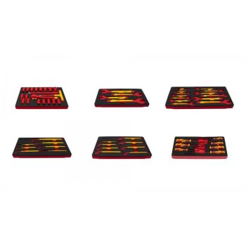   KROFtools VDE Villanyszerelő szigetelt szerszámtálca, 6 db-os (8497)