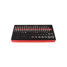   KROFtools Bit és torx kulcs készlet, 85 részes, szivacs szerszámtálcán (K-8516)