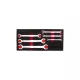 KROFtools Fékcsőkulcs készlet 6–24 mm, féloldalt nyitott fejjel, 6 részes (8517)