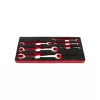 KROFtools Fékcsőkulcs készlet 6–24 mm, féloldalt nyitott fejjel, 6 részes (8517)