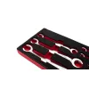 KROFtools Fékcsőkulcs készlet 6–24 mm, féloldalt nyitott fejjel, 6 részes (8517)