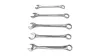 KROFtools Csillag-Villás kulcskészlet, 24-32mm, 5 db, szerszámtálca (K-8527)
