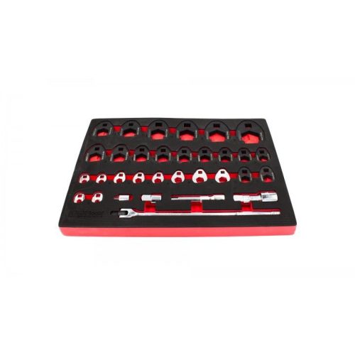 KROFtools  Körmös kulcs készlet, 3/8" + 1/2" + 3/4", 32 részes hidraulikakulcs hollander készlet  (8568)