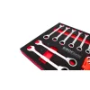 KROFtools Racsni-csillag-villáskulcs és 1/4" bitkészlet szerszám tálca, szivacs, 45 db szerszám (8569)