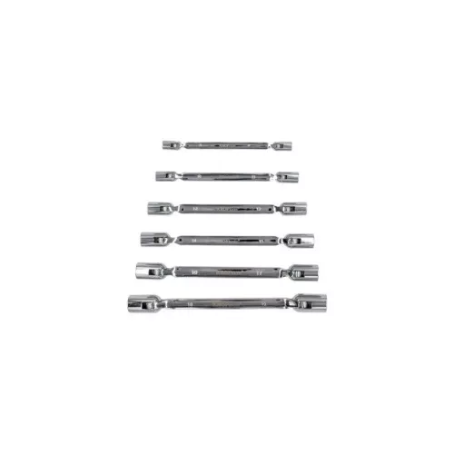 KROFtools Csuklós csőkulcs készlet 8–19 mm, hosszított kivitel, 6 részes (8606)