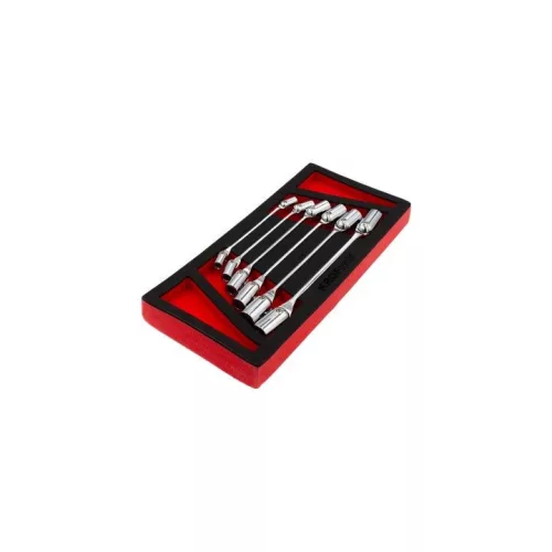 KROFtools Csuklós csőkulcs készlet 8–19 mm, hosszított kivitel, 6 részes (8606)