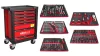 KROFtools Szerszámkocsi 160 részes szerszámkészlettel, 7 fiókos, 450 kg teherbírású, piros (8622)