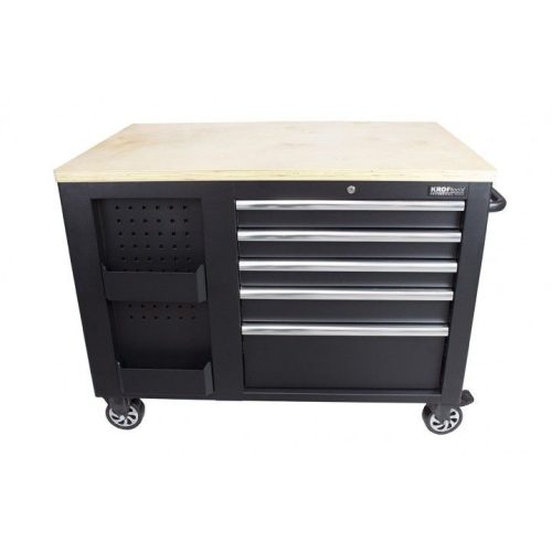 KROFtools MOBIL gurulós  szerszámos kocsi, MUNKAPADdal, ( műhelykocsi ) 1,14x0,73MT (8700)