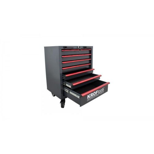 KROFtools Szerszámkocsi 7 fiókos, gurulós  ( szekrény ) üres  (8816)