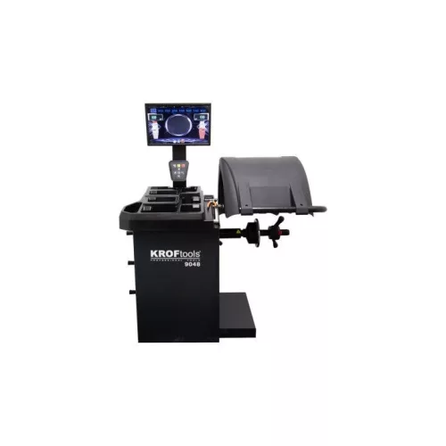 KROFtools AUTOMATIKUS KERÉK KIEgyensúlyozó ( centírozó ) 10"-24" LÉZERREL ÉS 21'-ES LCD-VEL (9048)