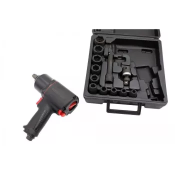   KROFtools Pneumatikus ütvecsavarozó készlet, 1112/1756 Nm (9202)