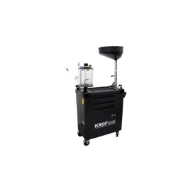   KROFtools Fáradtolaj-leszívó berendezés mérőedénnyel, 90 literes, 3 fiókos, 61 részes szerszámkészlettel (9715)