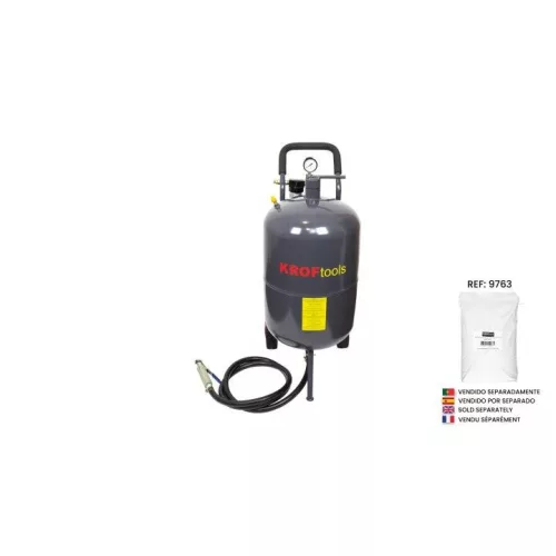 KROFtools Mobil homokszóró berendezés 80 l tartállyal, 60–125 PSI (9761)