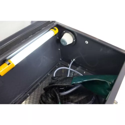 KROFtools Homokszóró kabin alkatrésztisztításhoz, 90 l  (9765)