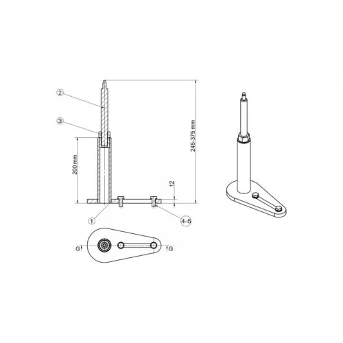 KROFtools Emelőasztal alátámasztó adapter készlet (9841)