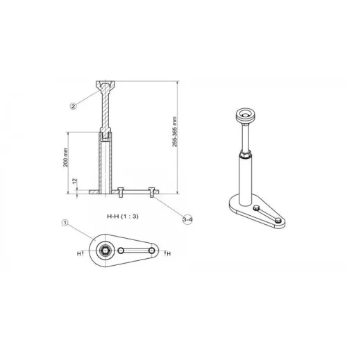 KROFtools Emelőasztal alátámasztó adapter készlet (9841)