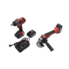 KROFtools  Akkumulátoros ÜTVECSAVAROZÓ 1/2"-OS 400 Nm + SARKCSISZOLÓ KÉSZLET - 18 V,  115 mm , készlet 4 Ah akkuval + töltővel(9910)