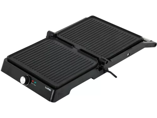 LUND Kontakt elektromos grill 2200 W, 29 × 23 cm, 180°-ban nyitható (67451)