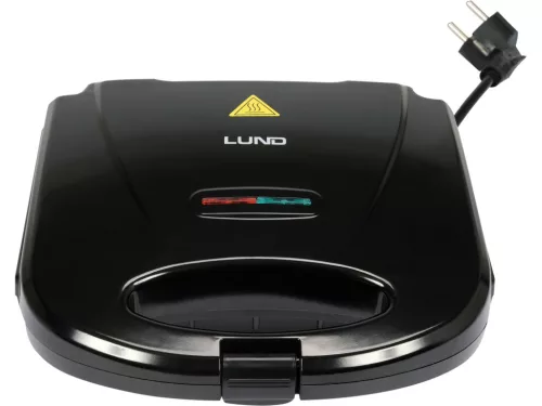 LUND SZendvicssütő 750W, GRILL LÁNY, FEKETE (67528)